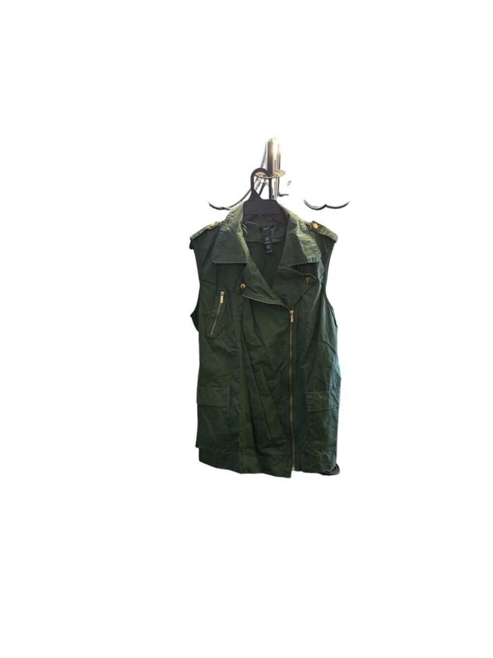 Women's mark. Olive Green Utility Vest with Gold Hardware Size L
